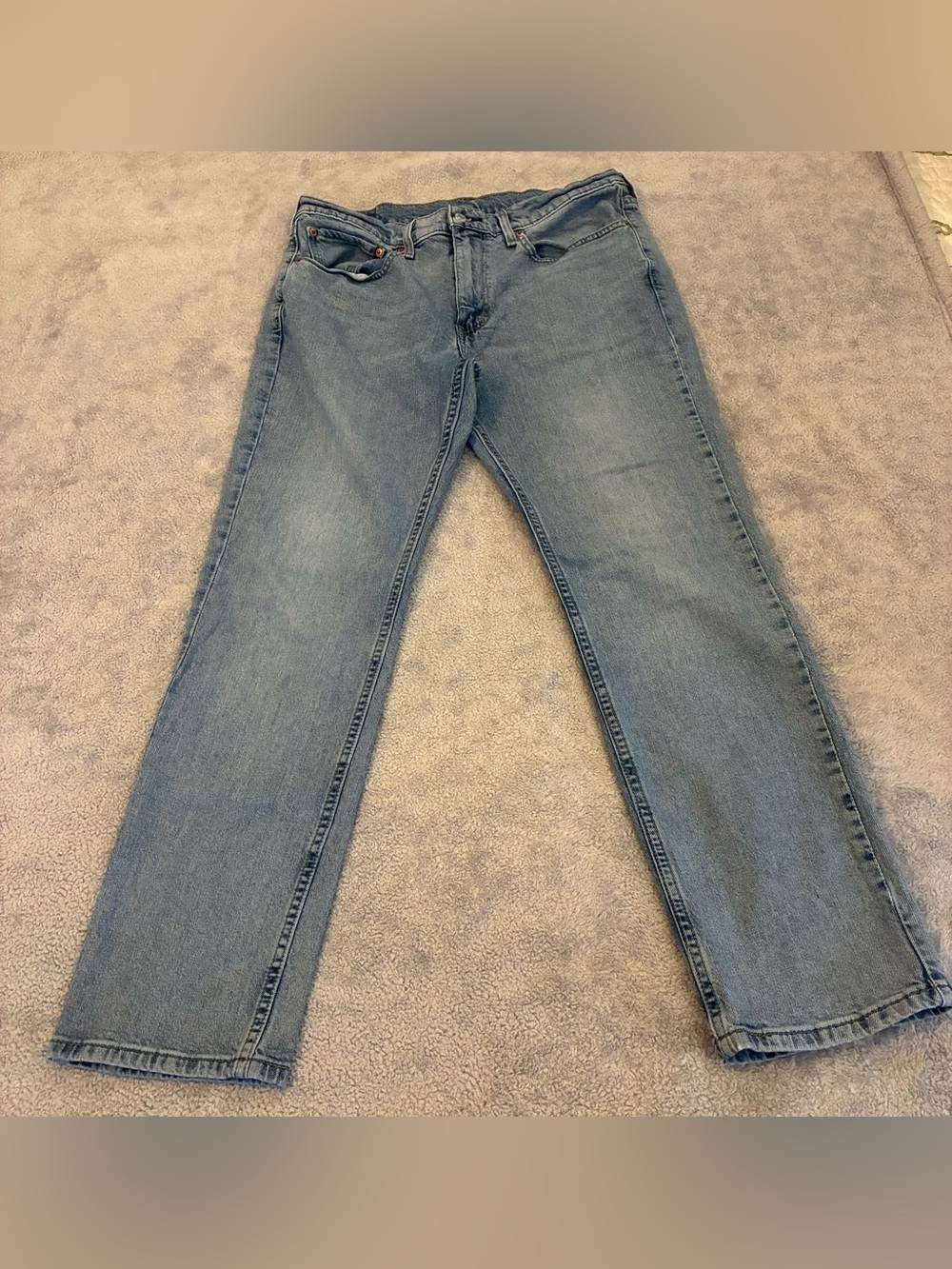 Levi's Light Blue Straight-Leg Men's Jeans Size 34 x 32